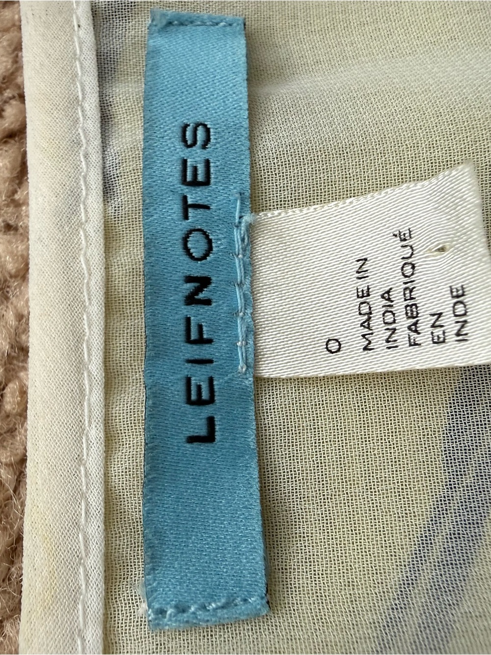 Anthropologie Cream, Lime & Pink Patchwork High-Low Dress - Picture 8 of 8
